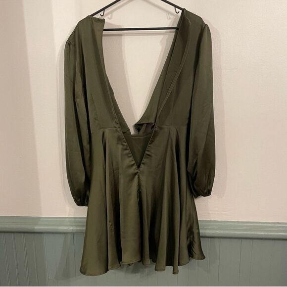 Baltic Born Olive Green Mini Dress - Picture 5 of 11